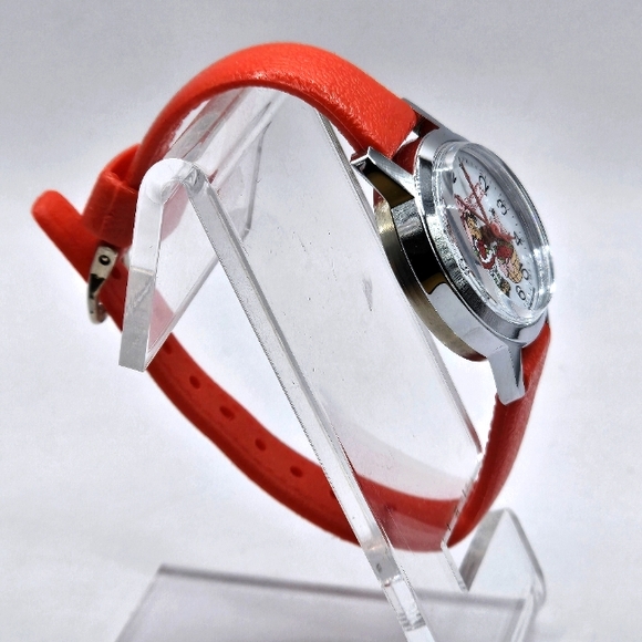 1980's Bradley Strawberry Shortcake Manually Wound Kids Wristwatch Non Running - Picture 5 of 10